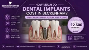 Affordable dental implant costs in Beckenham for replacing missing teeth with long-lasting implants.