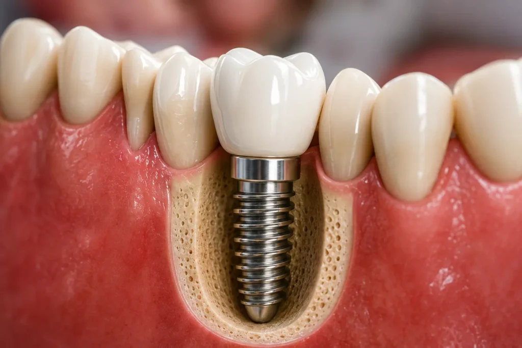 Titanium dental implants procedure by implant dentist in Beckenham