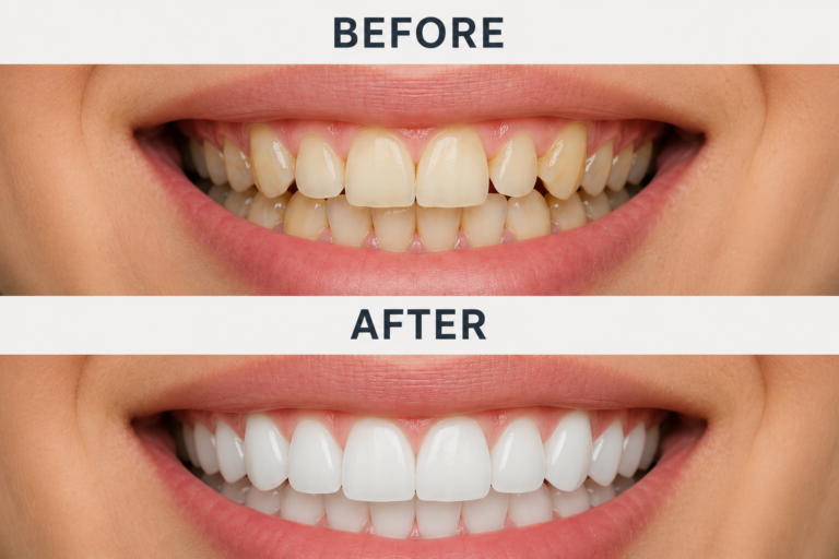 before and after dental implant