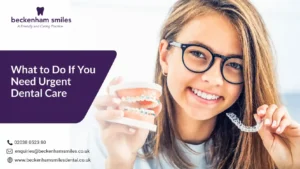 Dentist providing emergency dental treatment for a patient near Penge at Beckenham Smiles