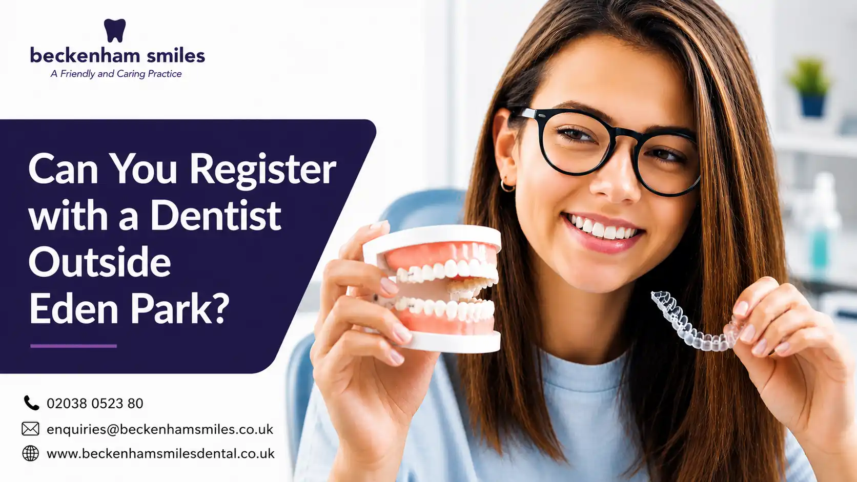 Patient being welcomed at Beckenham Smiles Dental reception after registering as a new patient